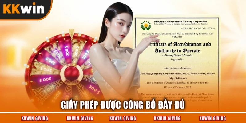 Giấy phép được công bố đầy đủ